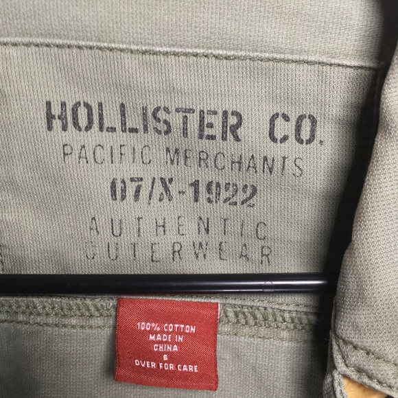 Olive Green Hollister Jacket Small - Picture 6 of 6